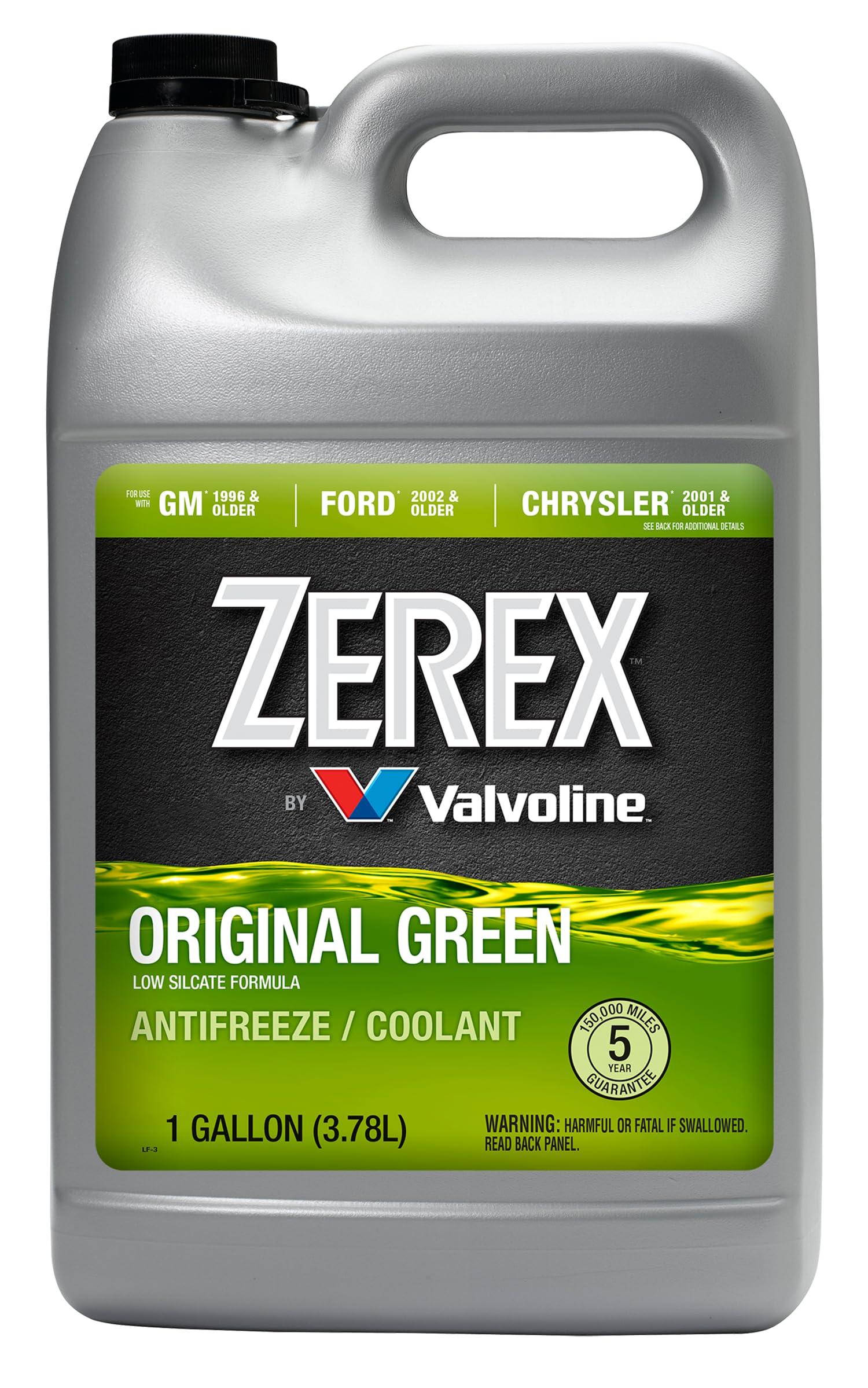 Zerex Original Green Low Silicate Concentrate Antifreeze/Coolant 1 Ga, 128 Fl Oz (Pack Of 1)